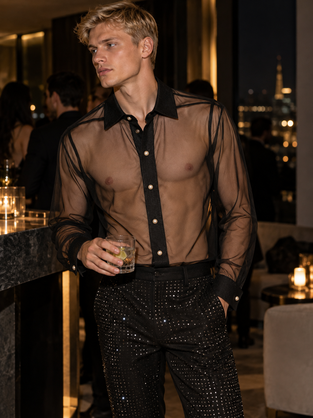 Sheer Mesh Shirt