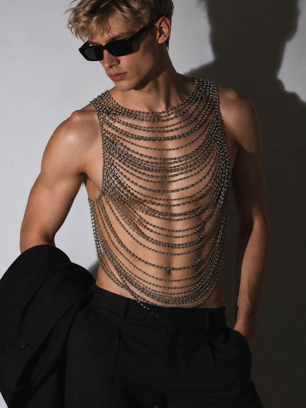 Draped Chain Top