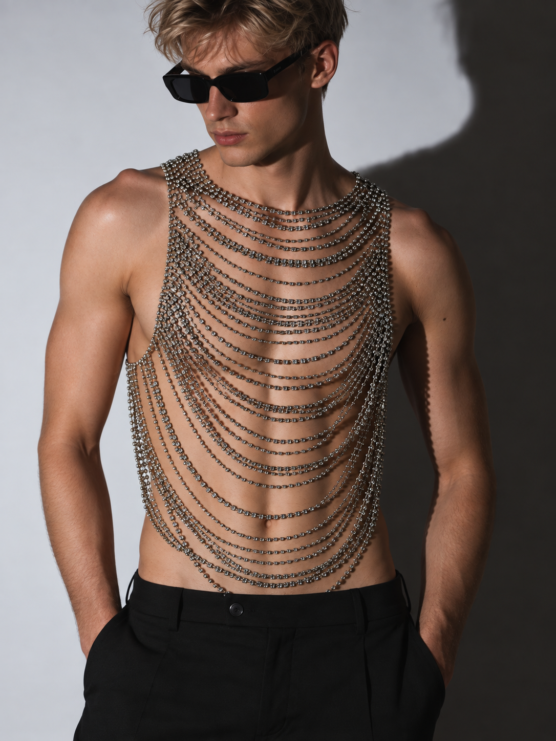 Draped Chain Top