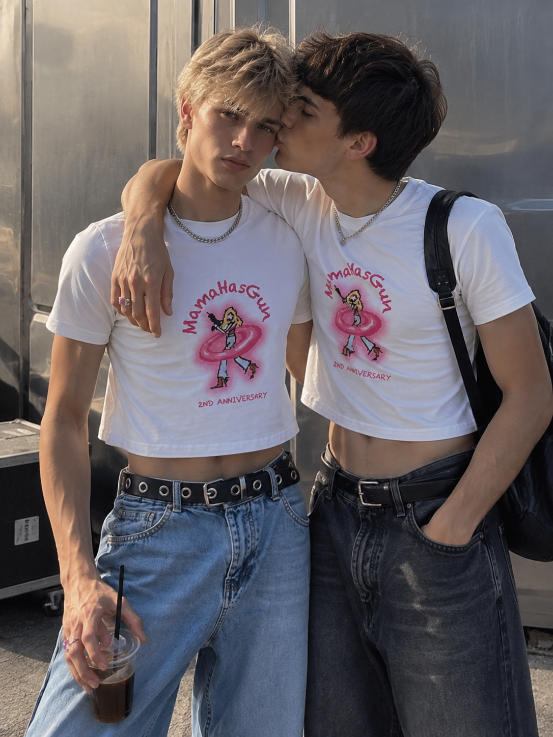 Graphic Cotton Crop Top