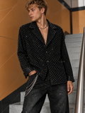 Rhinestone Black Shirt