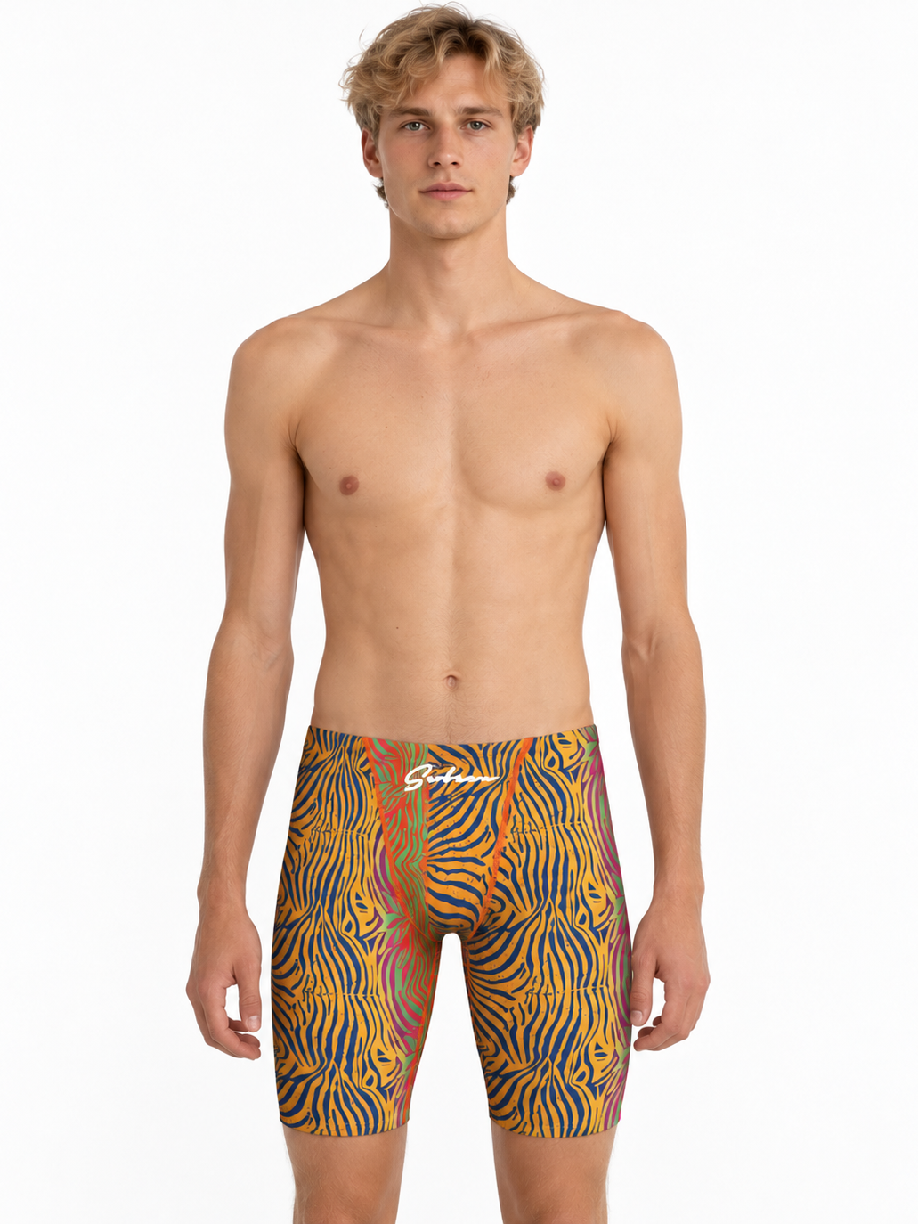 Colorful Animal Print Long Boxer Briefs