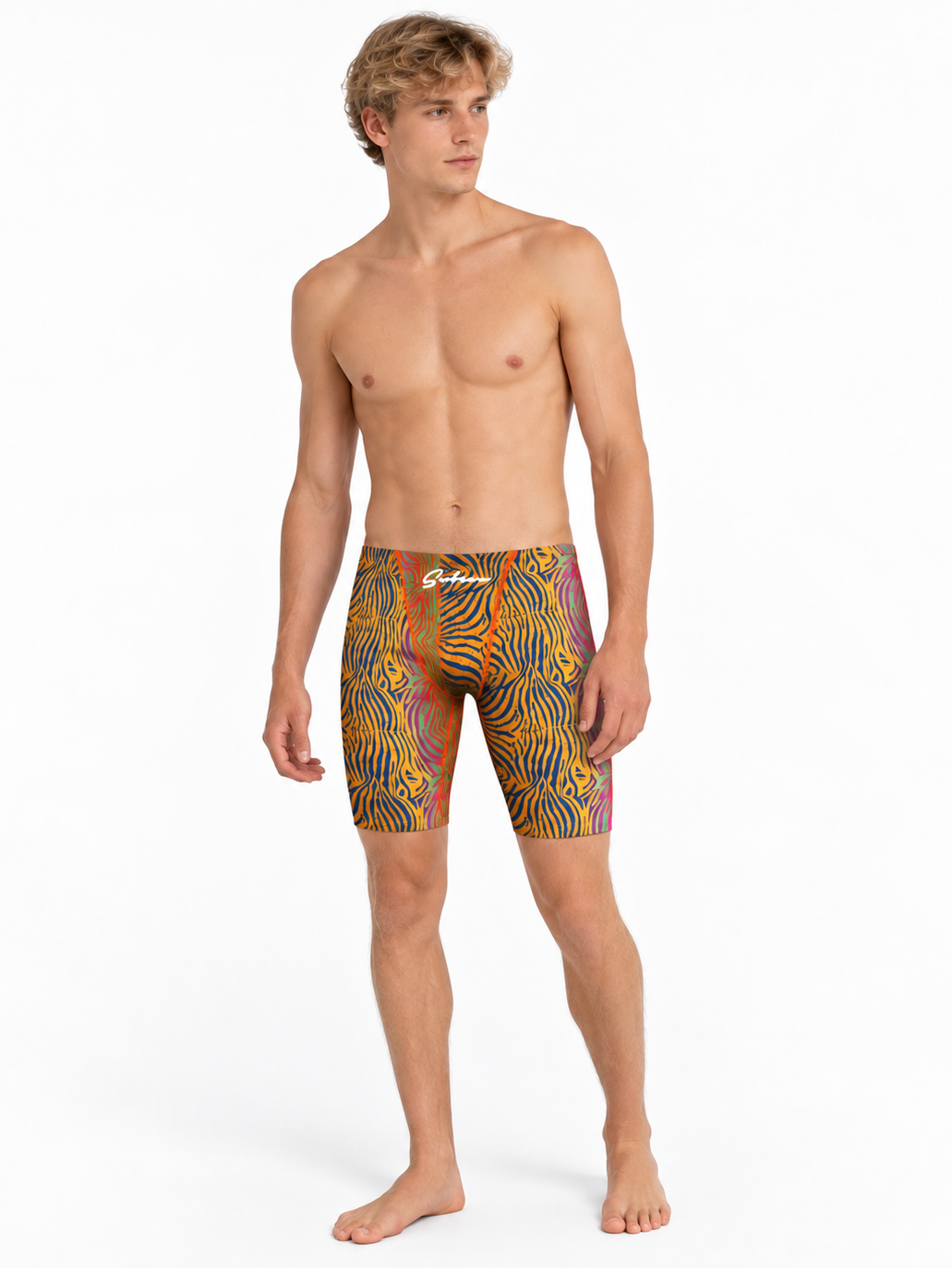 Colorful Animal Print Long Boxer Briefs