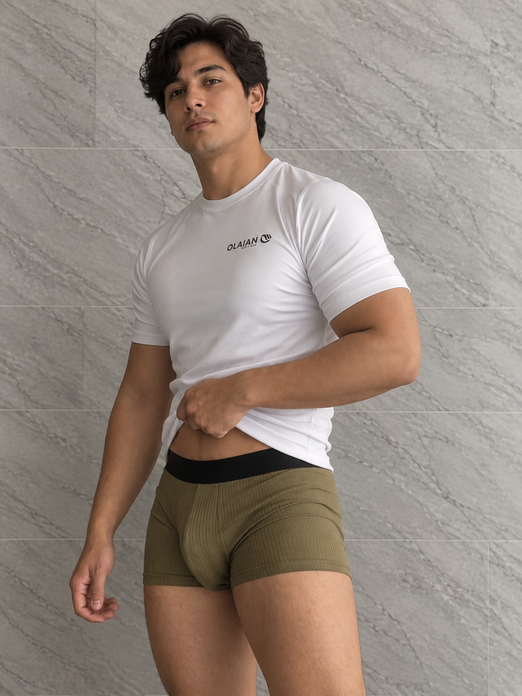 Ribbed Modal Viscose Boxer Briefs