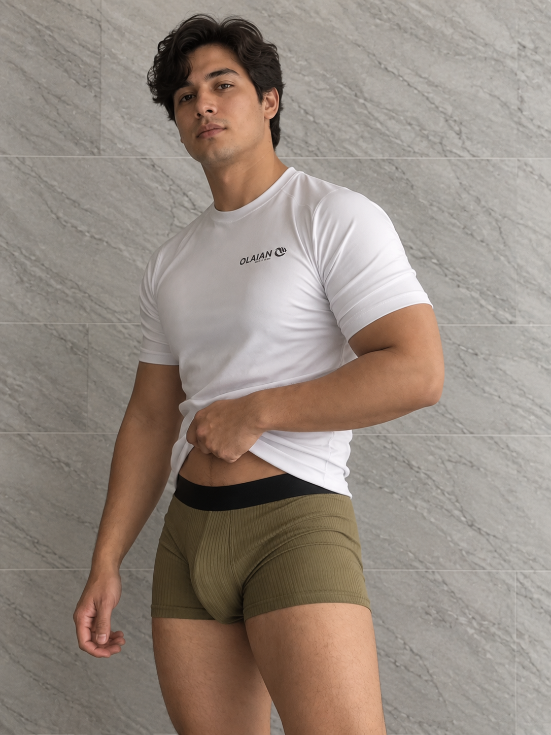 Ribbed Modal Viscose Boxer Briefs