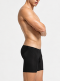 Black Nylon Stretch Boxer Briefs