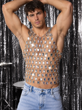 Crystal Mesh Tank Top