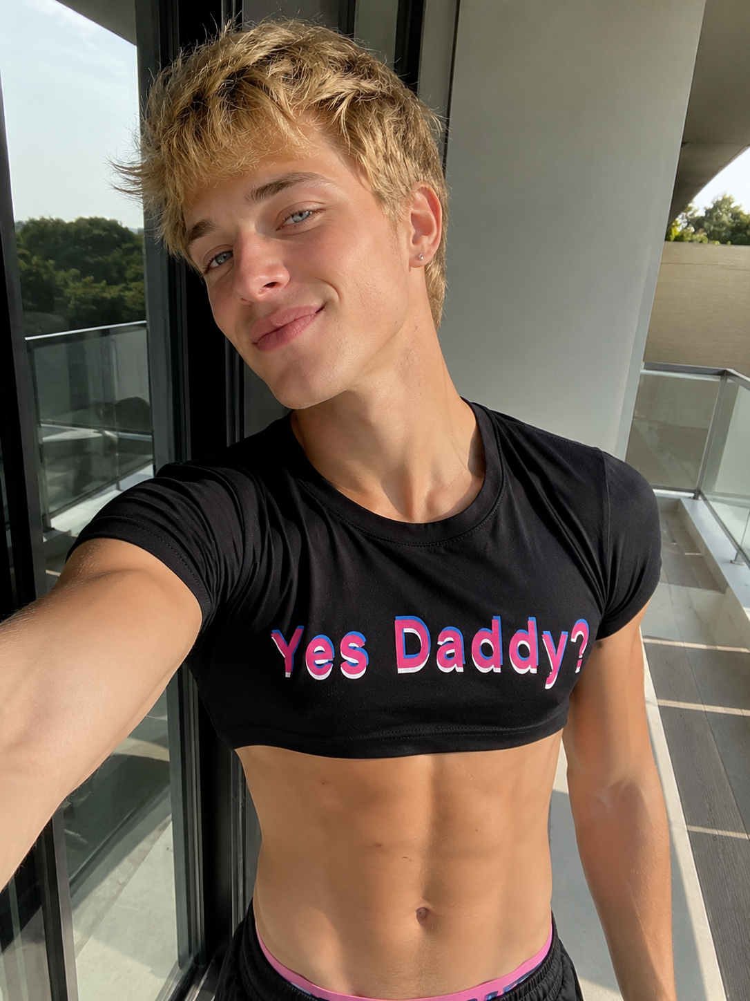 Yes Daddy? Cropped T-Shirt