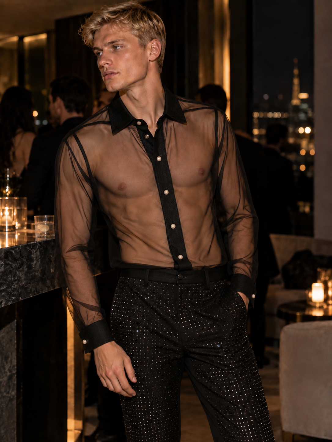 Sheer Mesh Shirt