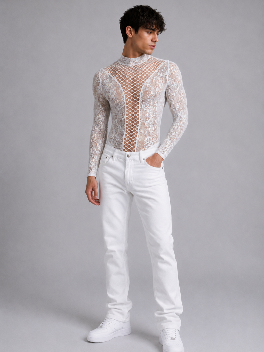 Lace Mesh Bodysuit