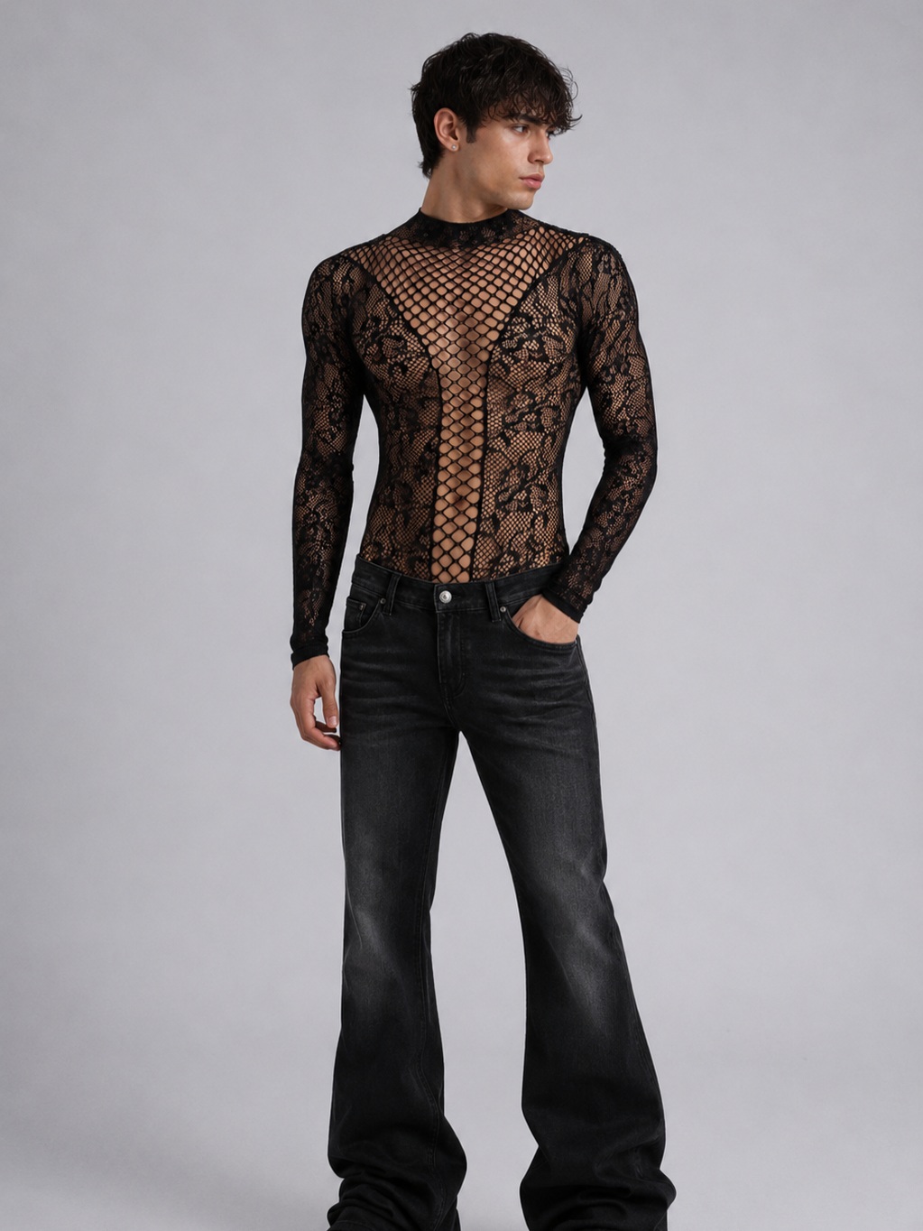 Lace Mesh Bodysuit