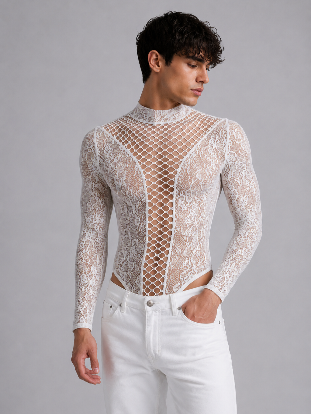 Lace Mesh Bodysuit