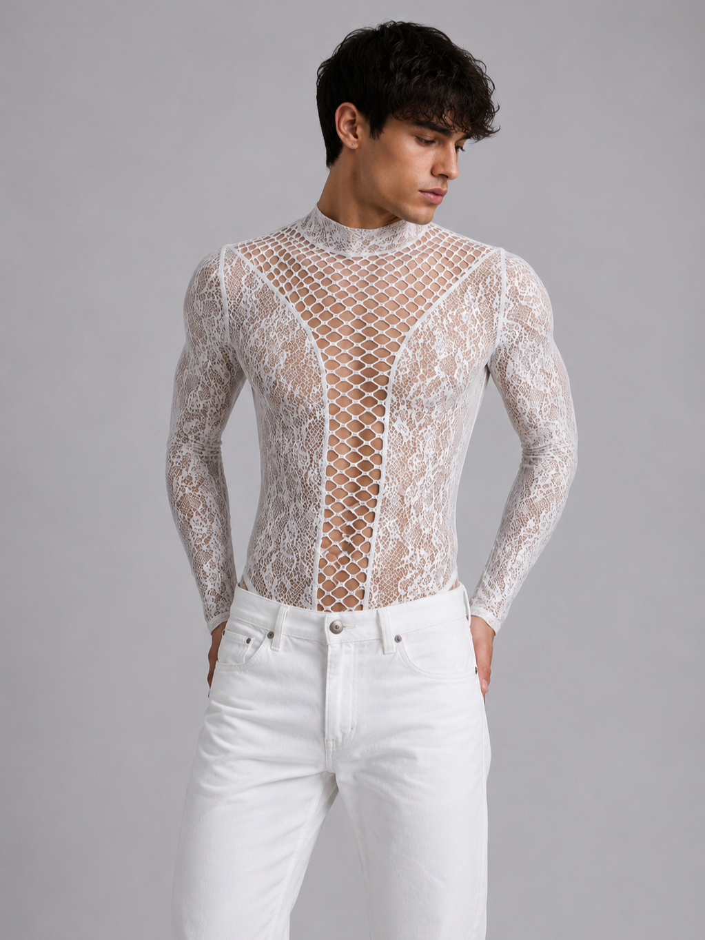 Lace Mesh Bodysuit