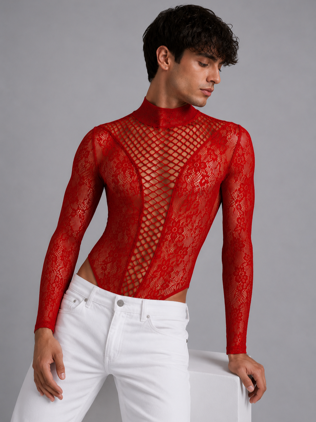 Lace Mesh Bodysuit