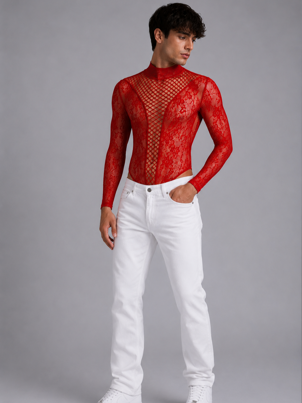 Lace Mesh Bodysuit