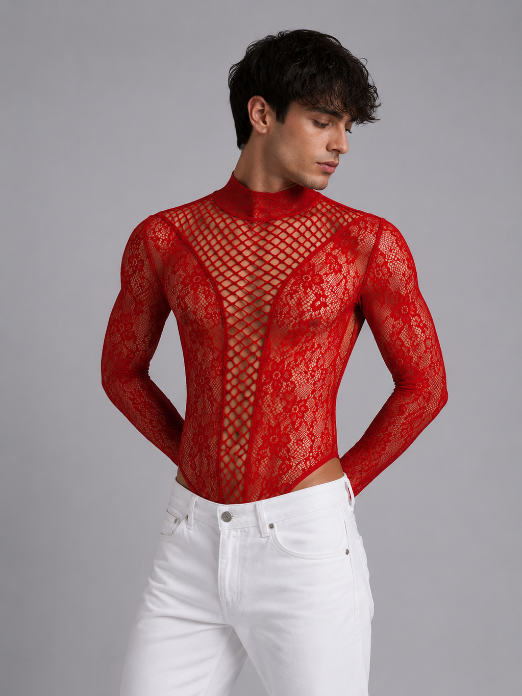 Lace Mesh Bodysuit
